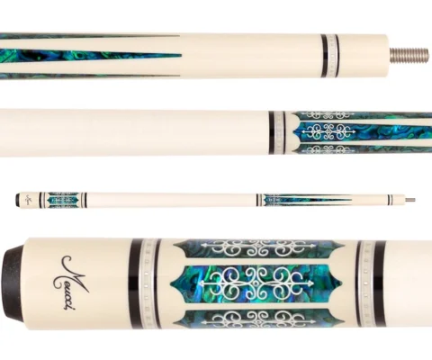 Meucci 21st Century 3 White Paua Shell Pool Cue